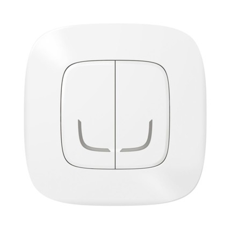 Valena Allure with NETATMO. Розумний безпроводовий вимикач 2-клавішний. Білий фото 1