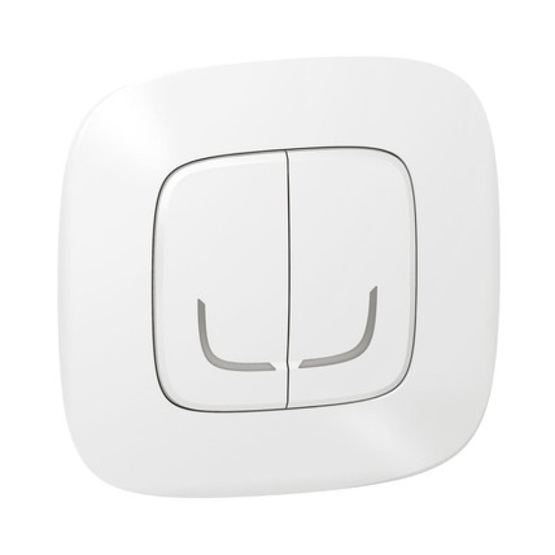 Valena Allure with NETATMO. Розумний безпроводовий вимикач 2-клавішний. Білий фото 2