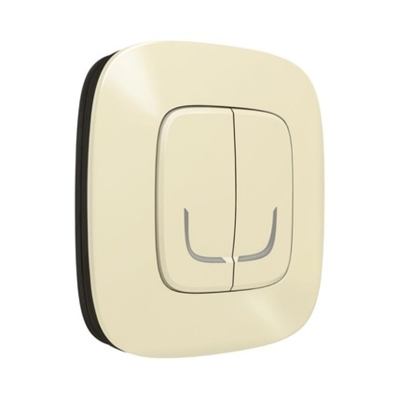 Valena Allure with NETATMO. Умный беспроводной выключатель 2-клавишный. Слоновая кость фото 3