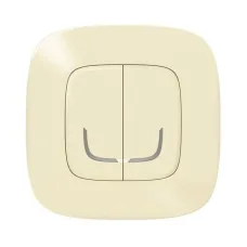 Valena Allure with NETATMO. Розумний безпроводовий вимикач 2-клавішний. Слонова кістка