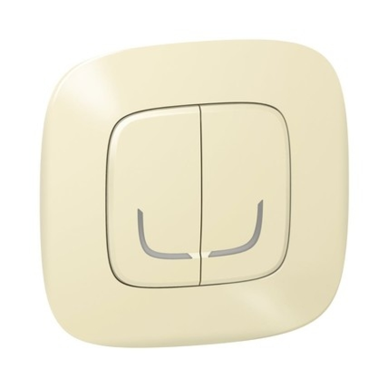 Valena Allure with NETATMO. Умный беспроводной выключатель 2-клавишный. Слоновая кость фото 2