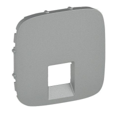 Лицевая панель двойной розетки RJ11/RJ45 Legrand Valena ALLURE, IN*MATIC, алюминий 755417