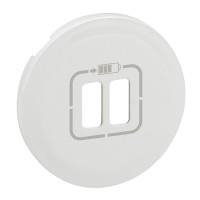 Лицевая панель розетки Legrand 1xRJ45 6 для UTP/FTP/SFTP, Celiane, белый
