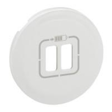 Лицевая панель розетки Legrand 1xRJ45 6 для UTP/FTP/SFTP, Celiane, белый