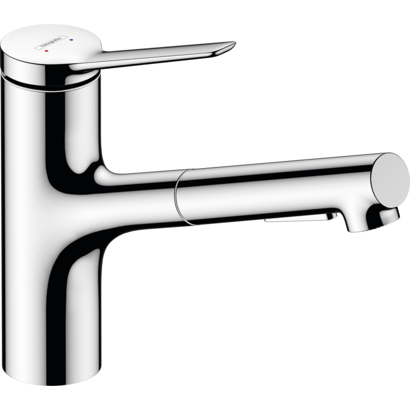 Zesis M33 150 2jet EcoSmart Змішувач кухонний з висувним виливом, хром фото 1