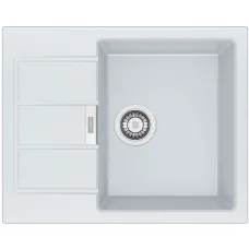 Мойка кухонная Franke Sirius, тектонайт, прямоугольник, с крылом, 620х500х200мм, чаша – 1, накладная, S2D 611-62, белый