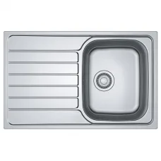Мойка кухонная Franke Spark, нерж.сталь, прямоугольник, с крылом, 790х500х160мм, чаша - 1, накладная, SKL 611-79, нерж декор