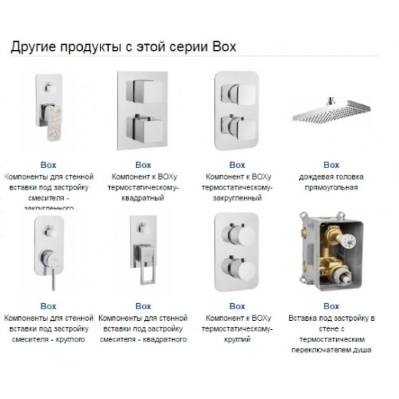 Бокс термостатический Deante Box, скрытого монтажа, с переключателем для душа фото 4
