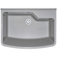 Мойка кухонная Deante Garden, полистирол, прямоугольная, без крыла, 610х445х302мм, чаша - 1, к стене, серый
