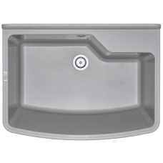 Мойка кухонная Deante Garden, полистирол, прямоугольная, без крыла, 610х445х302мм, чаша - 1, к стене, серый