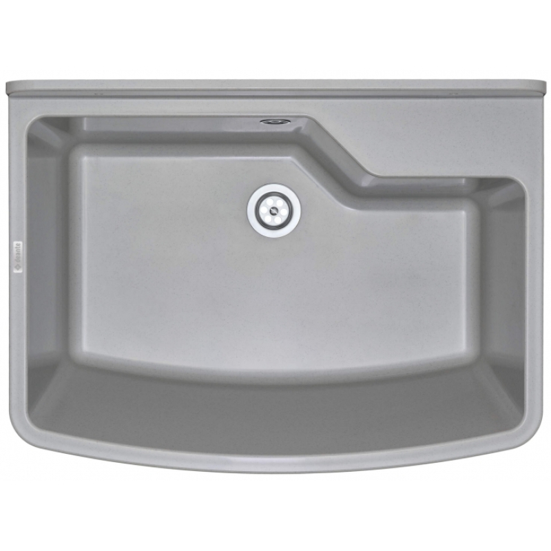 Мойка кухонная Deante Garden, полистирол, прямоугольная, без крыла, 610х445х302мм, чаша - 1, к стене, серый фото 1