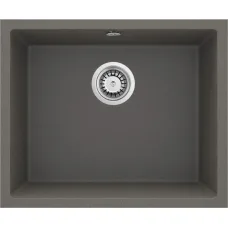 Мойка кухонная Deante Corda, гранит, квадрат, без крыла, 550х460х204мм, чаша – 1, встроенная, антрацит
