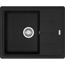 Мойка кухонная Franke Basis, фрагранит, прямоугольник, с крылом, 620х500х200мм, чаша – 1, накладная, BFG 611-62, черный матовый