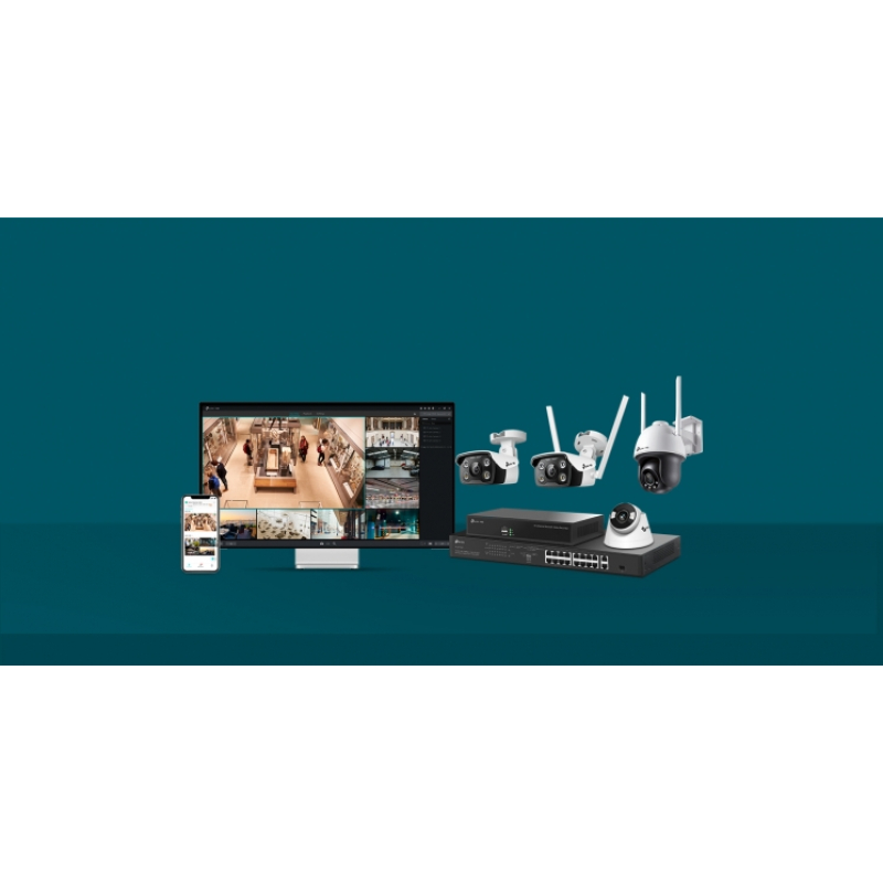 IP-Камера TP-LINK VIGI C440-4, PoE, 4Мп, 4 мм, H265+, IP66, Turret, кольорове нічне бачення, внутрішня фото 8