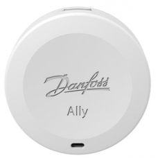 Датчик Danfoss Ally Room Sensor, комнатный, выносной, CR2450, Zigbee, белый