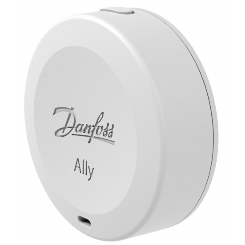 Датчик Danfoss Ally Room Sensor, комнатный, выносной, CR2450, Zigbee, белый фото 2