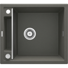 Мойка кухонная Deante Magnetic, гранит, квадрат, без крыла, 560х500х219мм, чаша – 1, врезная, антрацит