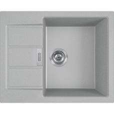 Кухонная мойка Franke Sirius 2.0, тектонайт, прямоугольная, с крылом, 620х500х200, чаша-1, врезная, S2D 611-62, серый