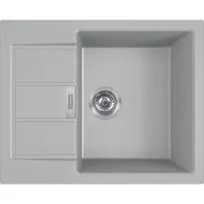 Кухонная мойка Franke Sirius 2.0, тектонайт, прямоугольная, с крылом, 620х500х200, чаша-1, врезная, S2D 611-62, серый