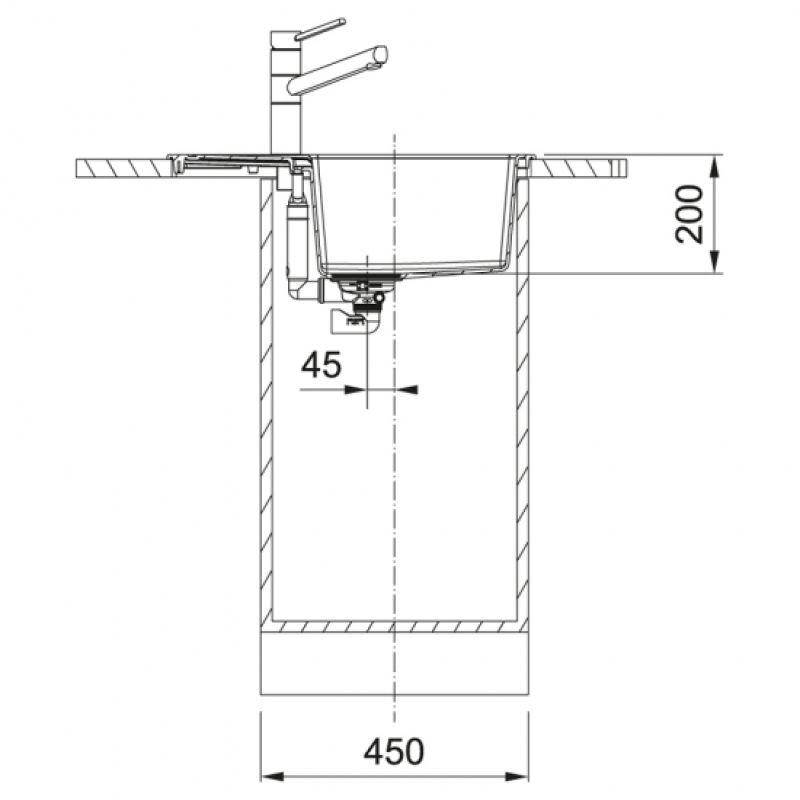 Кухонная мойка Franke Sirius 2.0, тектонайт, прямоугольная, с крылом, 620х500х200, чаша-1, врезная, S2D 611-62, серый фото 3