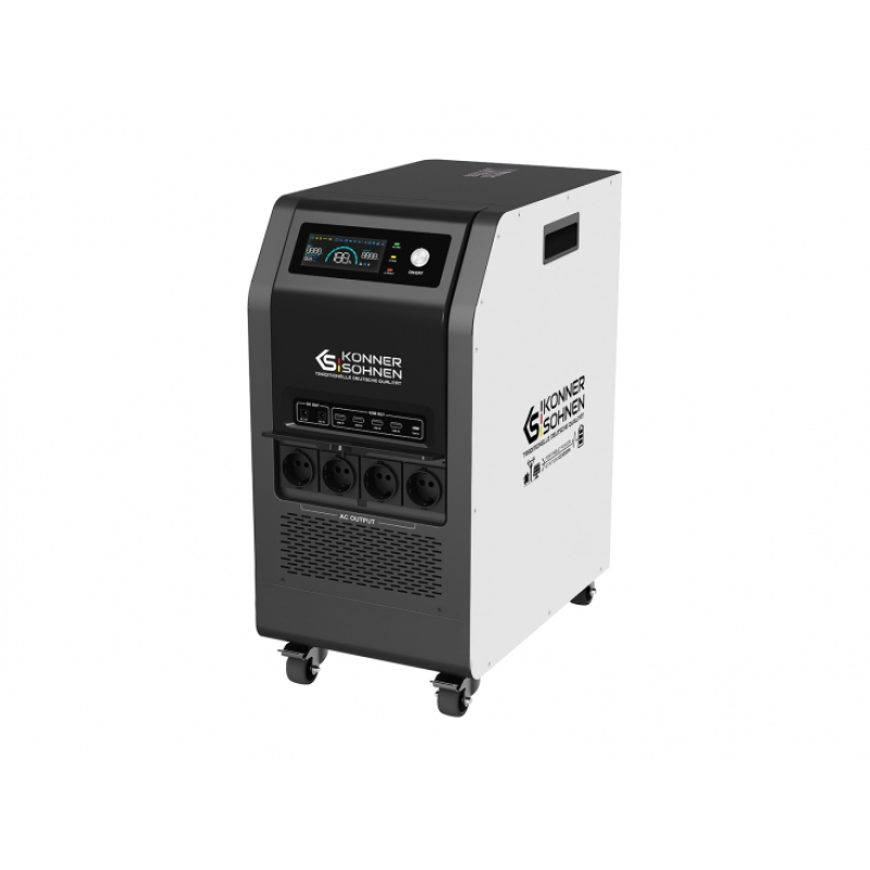 Портативная электростанция Konner-Sohnen KS 5200PS, 5200Вт, 5120Вт·ч, LifePo4, 56кг фото 2