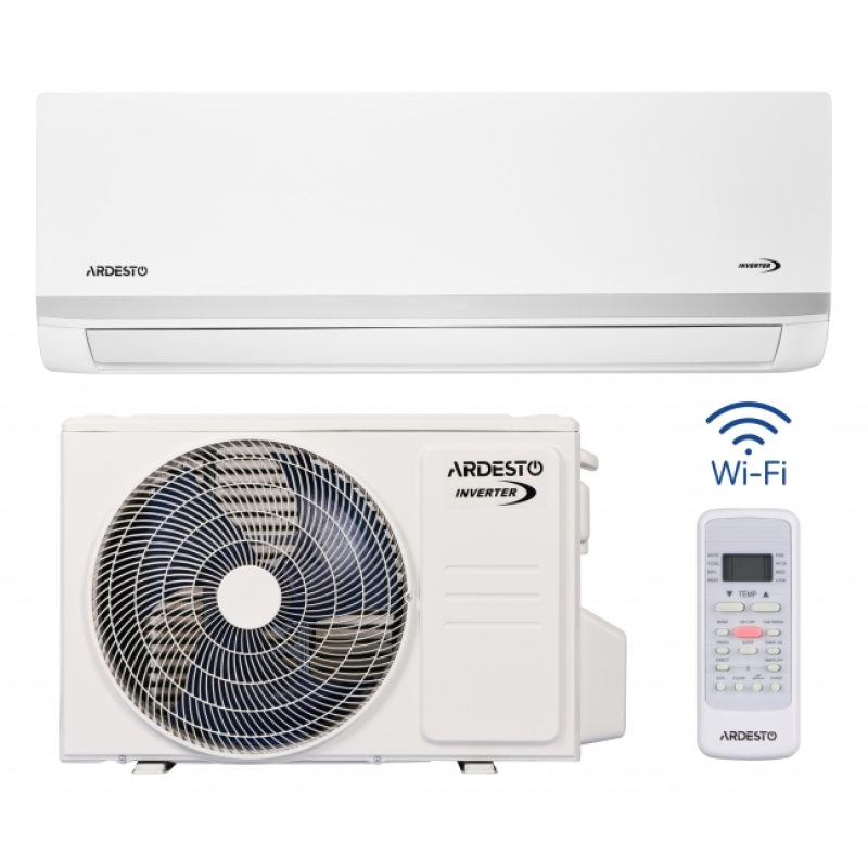 Кондиционер Ardesto ACM-09ERP-R32-WF-AG-S 25м² инвертор 9000BTU 2.5кВт A++/A+ -20°С Wi-Fi R32 белый фото 1