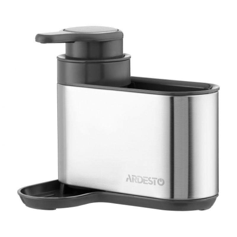 Органайзер для моющих средств Ardesto Minimalism, 8х12.7х16см, пластик, нержавеющая сталь, серый фото 1