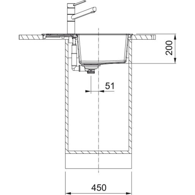 Мийка кухонна Franke Sirius 2 тектонайт, прямокут., з крилом, 620х500х200мм, чаша - 1, врізна, бежевий фото 3