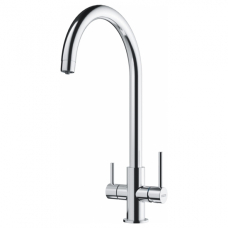 Смеситель для кухни Franke Lina Clear Water, длина излива - 272 мм, поворотный, 1+1 фильтр, хром