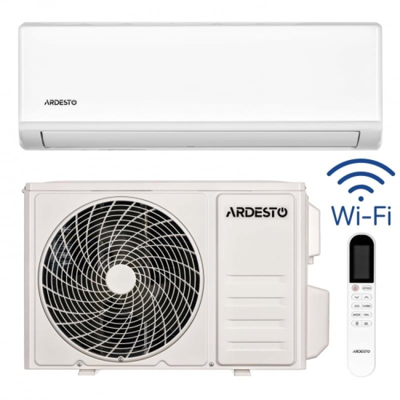 Кондиционер Ardesto CoolSmartPro 25м² инвертор 9000BTU 2.5кВт A++/A+ -25°С Wi-Fi R32 белый фото 1