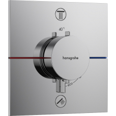 15572000 ShowerSelect Comfort E Змішувач термостатичний прихованого монтажу на 2 споживачі, хром