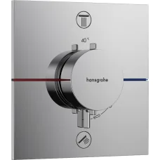 15572000 ShowerSelect Comfort E Смеситель термостатический скрытого монтажа на 2 потребителя, хром