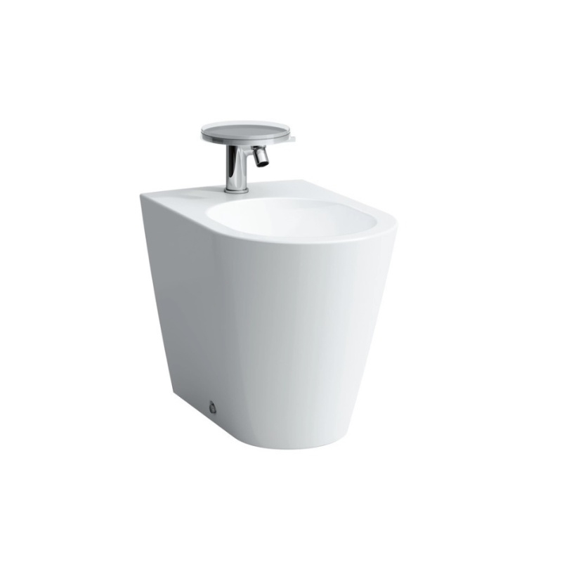 Kartell Смеситель для биде с донным клапаном, с полочкой, хром. фото 2