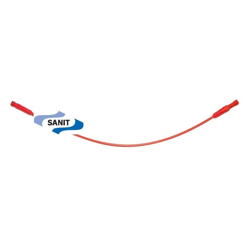 02.769.00.0000 Sanit Тяговий трос (напірна спіраль) до зливного пристрою 560 мм, червоний фото 1