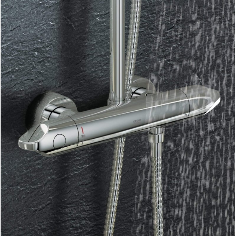Rainshower System Veris 300 Душевая система наружного монтажа с термостатом, хром фото 2