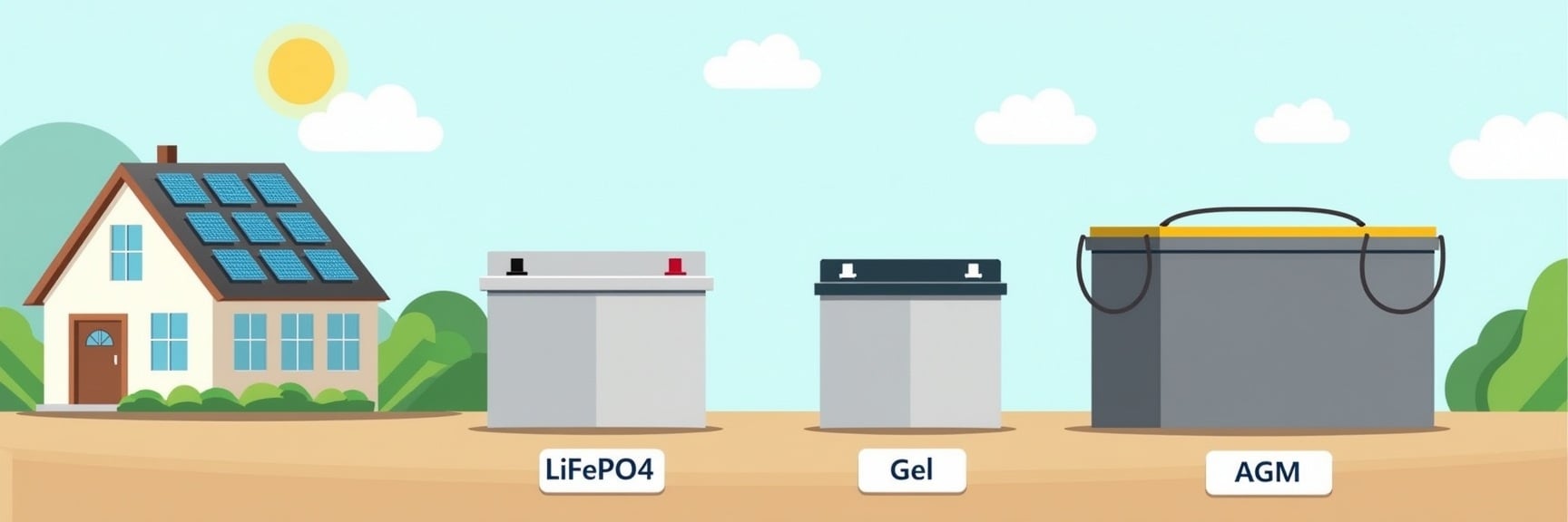 Порівняння типів акумуляторів: LiFePO4, гелевий та AGM для дому
