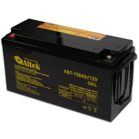 Аккумулятор Altek ABT 150Аh 12V GEL фото 1