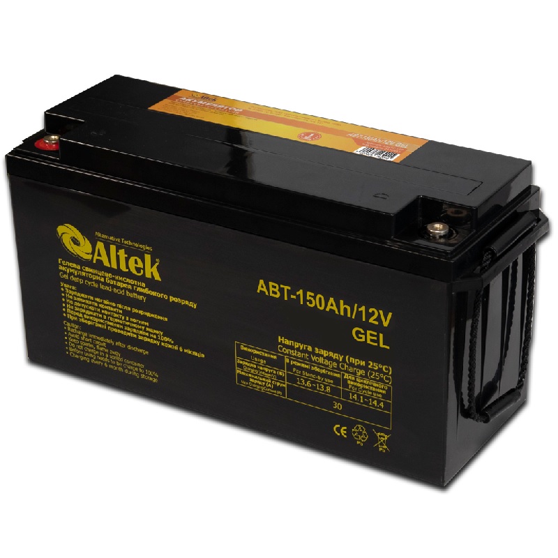 Акумулятор Altek ABT 150Аh 12V GEL фото 1