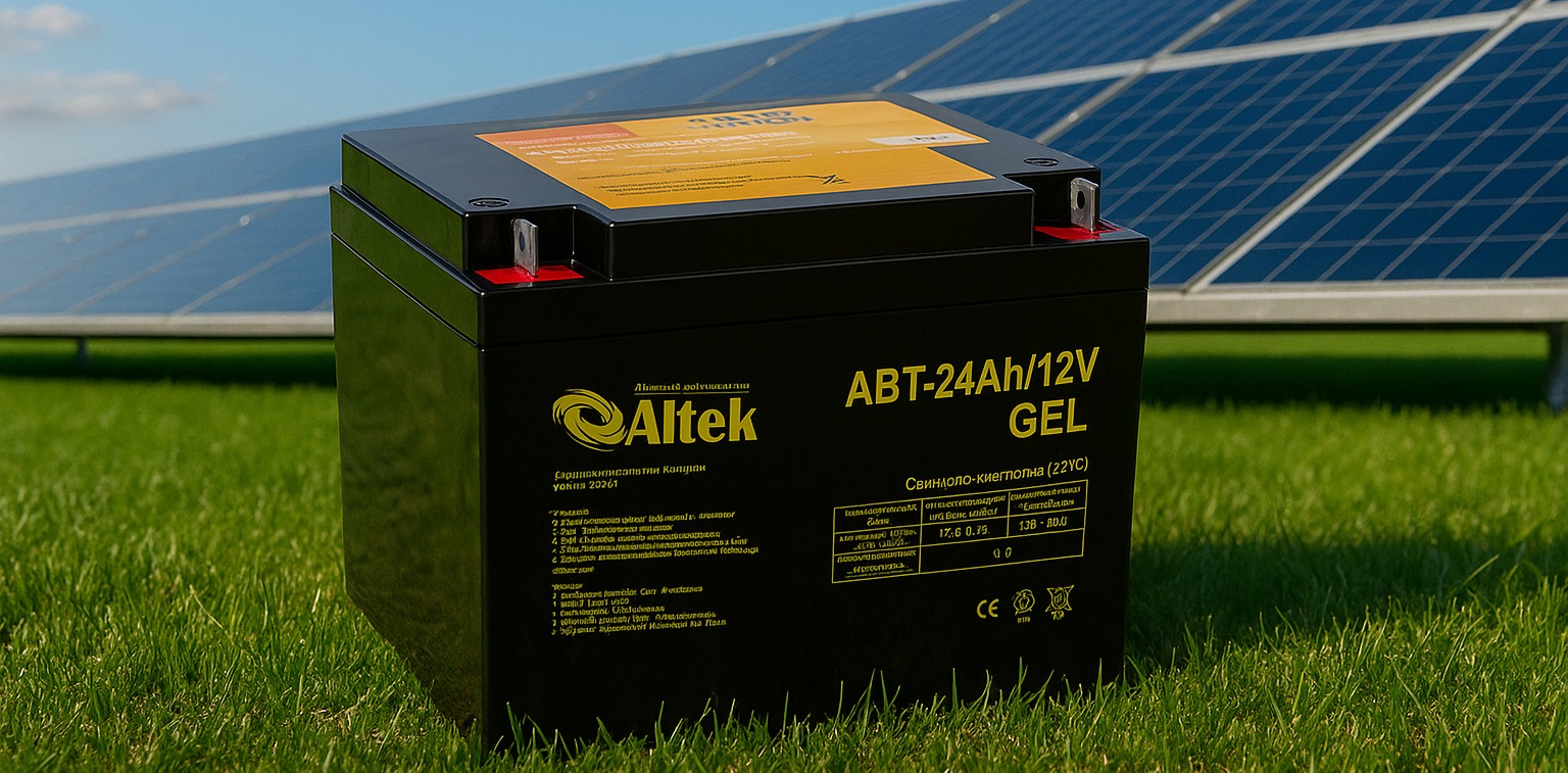 Аккумулятор Altek ABT 24Аh 12V GEL Аккумуляторная батарея Altek ABT 24Аh 12V GEL