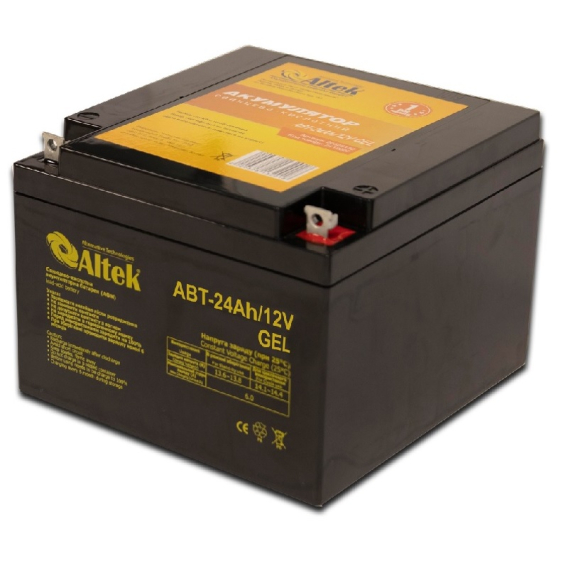 Акумулятор Altek ABT 24Аh 12V GEL фото 1