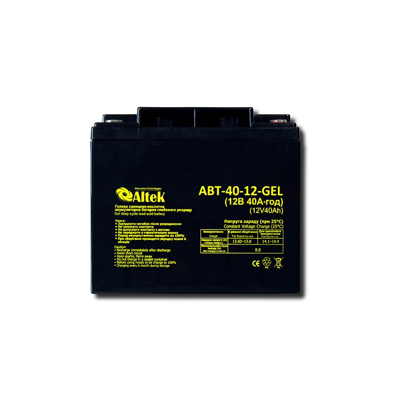 Аккумулятор Altek ABT 40Аh 12V GEL фото 2