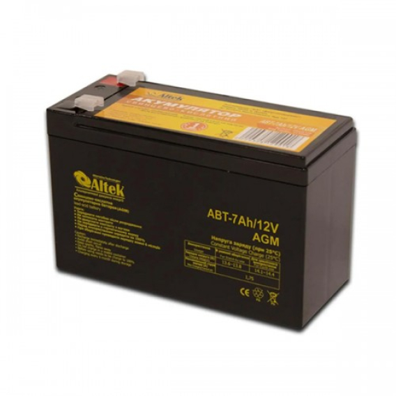 Аккумулятор Altek ABT 7Аh 12V AGM фото 1
