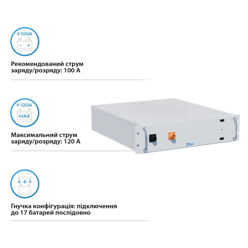 Аккумулятор Deye BOS-G Pack5.1 51.2V 100Ah фото 3