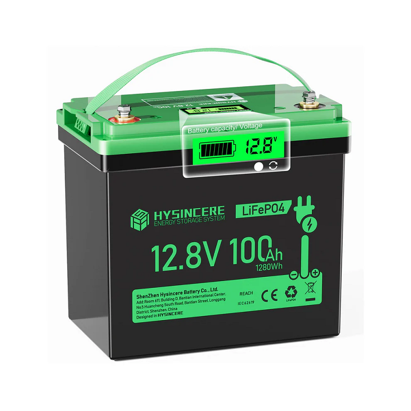 Аккумулятор HYSINCERE 12V 100Ah mini с индикатором напряжения фото 1