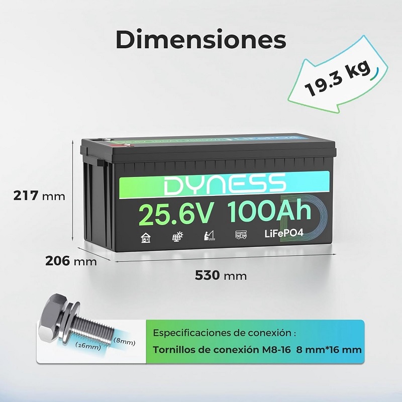 Акумулятор Dyness LiFePO4 25.6V 100Ah фото 2