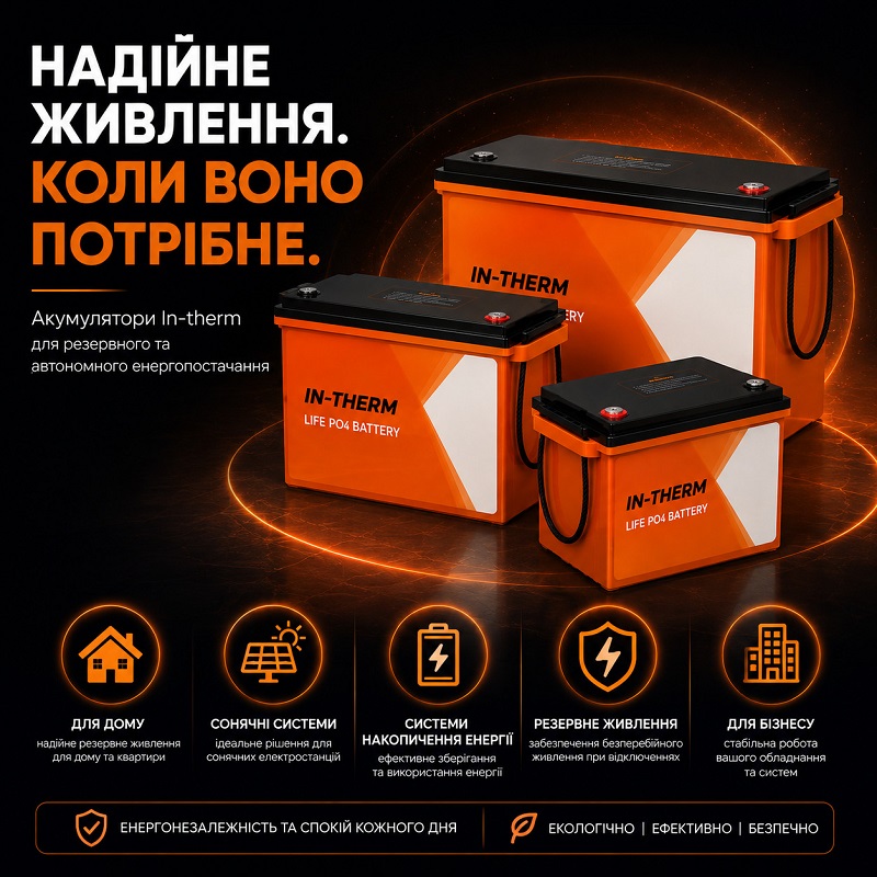 Аккумулятор In-therm/Bluesun BSM 12.8 V 104 Ah фото 3