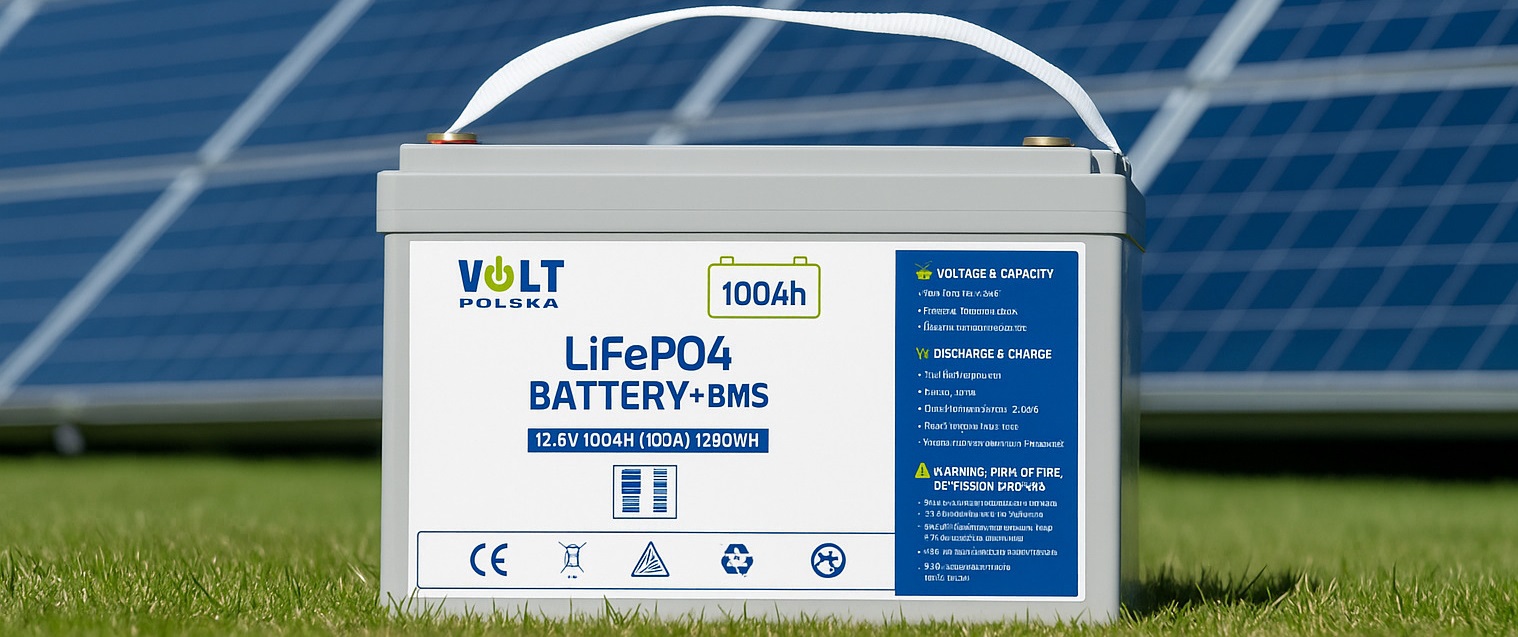 Аккумуляторная батарея Volt Polska LiFePO4 12,8V 100Ah (100A) + BMS