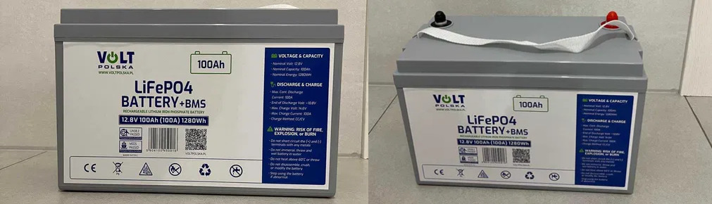 Аккумулятор Volt Polska LiFePO4 12,8V 100Ah (100A) с системой BMS АКБ Volt Polska LiFePO4 12,8V 100Ah (100A)