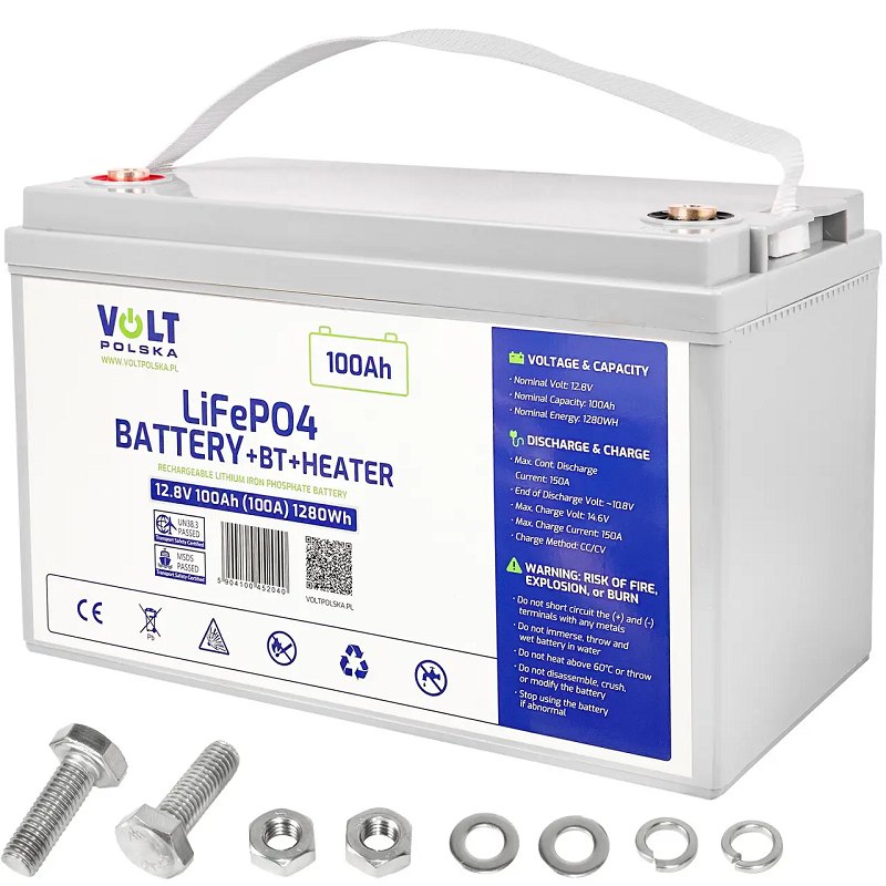 Аккумулятор Volt Polska LiFePO4 12,8V 100Ah (100A) + BMS фото 2