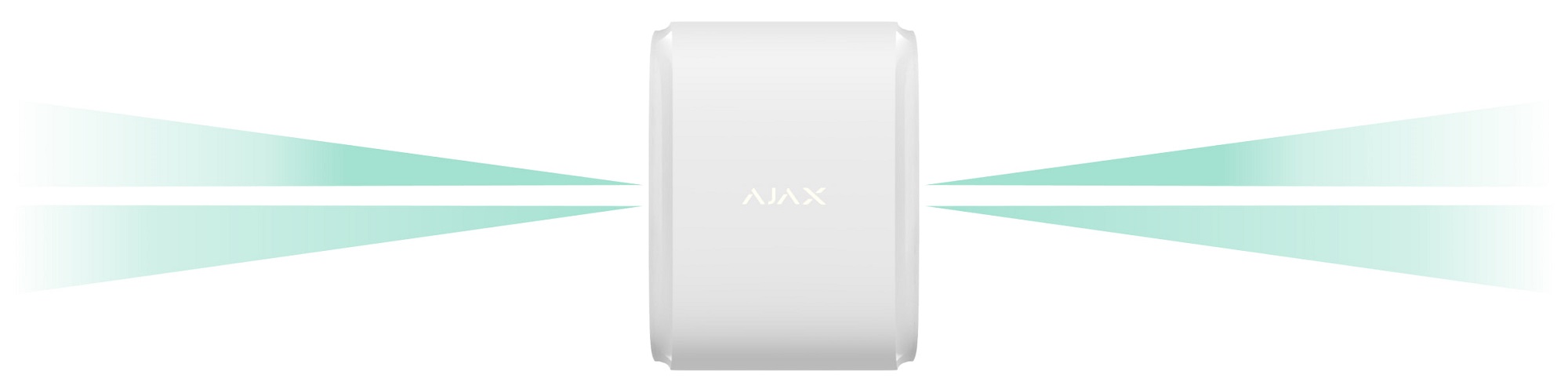 Бездротовий датчик руху Ajax DualCurtain Outdoor White для вулиці